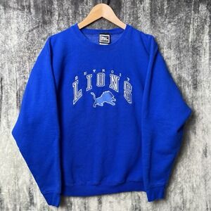 Vintage 90s Pro Player Detroit Lions Crewneck Sweatshirt Youth Size Large